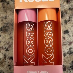 Kosas Plump + Juicy Lip Gloss Set - Pink and Orange